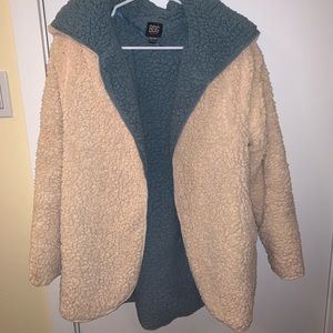 Urban Outfitters reversible hooded teddy jacket